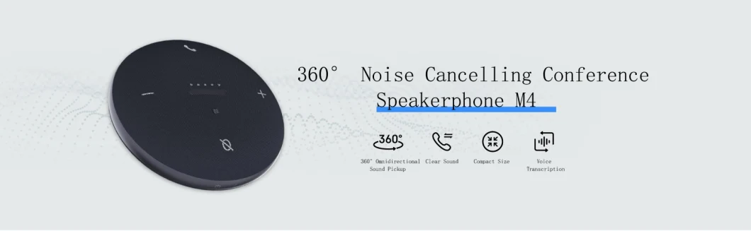 Leaderhub Noise Reduction Home Office 360 Degree Voice Pickup Conference Speaker USB Speakerphone