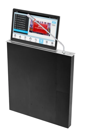 Безбумажная интеллектуальная настольная конференц-система с двумя сенсорными ЖК-экранами и микрофонами с CE